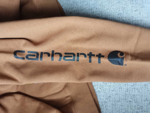 brand new men carhartt pullover hoodie logo - photo 4