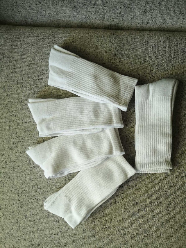 Socks brand new all white, no logo