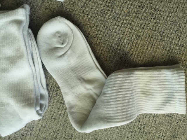 Socks brand new all white, no logo - photo 2