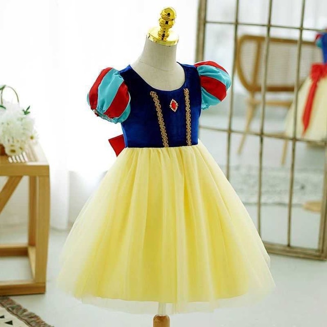 Snow White Costume Dress with Head Piece