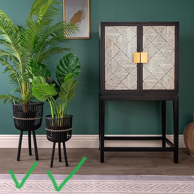 Brand new wicker planter stand 3/set 23",19" - photo 3