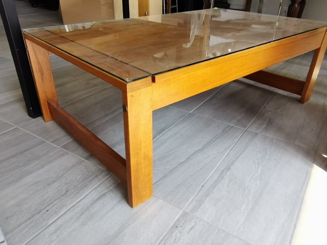 vintage TEAK large coffee table 50.5L*29.5w*16.5h