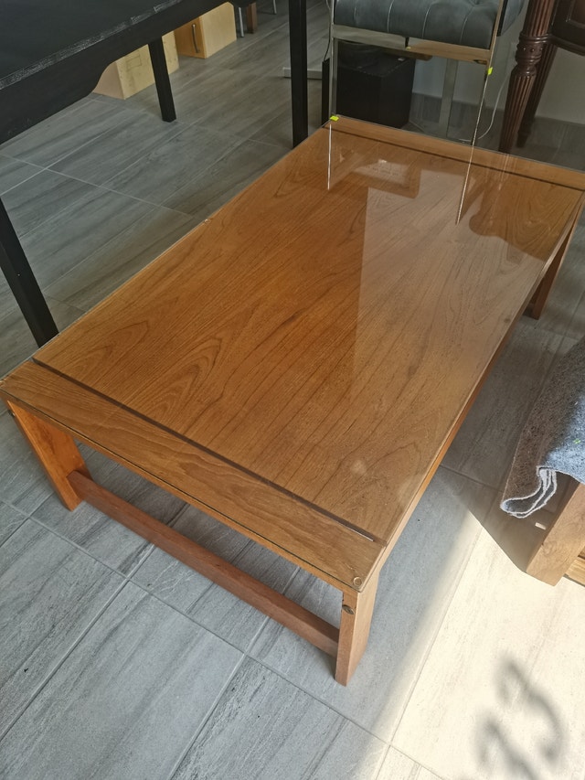 vintage TEAK large coffee table 50.5L*29.5w*16.5h - photo 2
