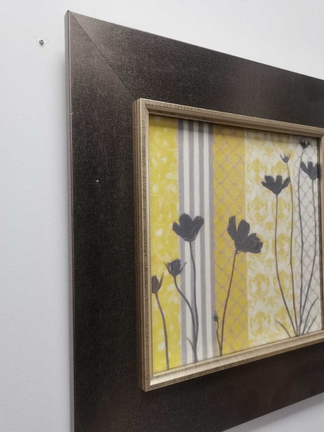 uttermost stem illustration fine art Ldouble frame pewter - photo 2