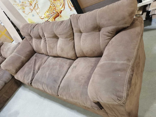 Sofa Set suede, chocolate color, delivered - photo 2