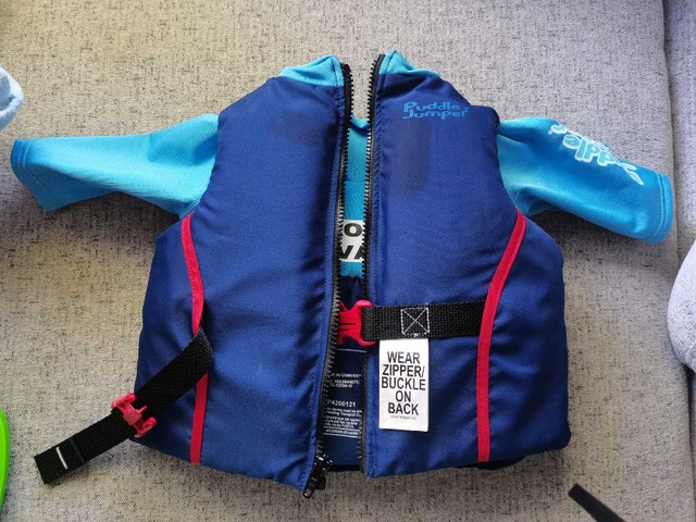 Puddle Jumper Life Jacket with sleeves blue