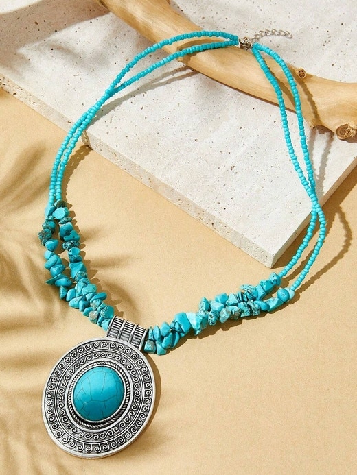 Turquoise Pendant Necklace - photo 4