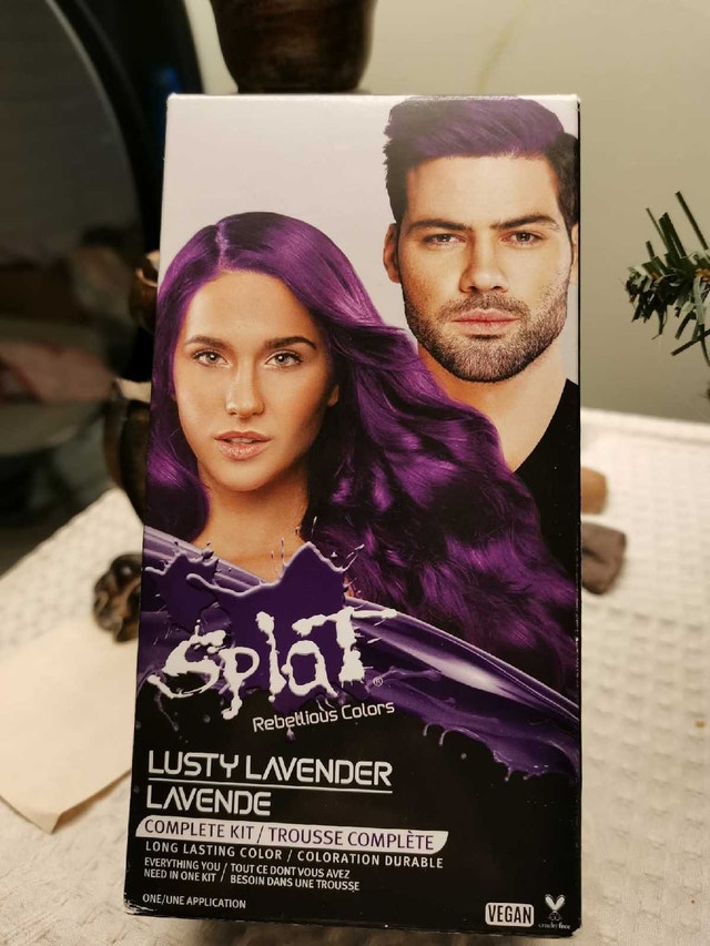 Splat Lusty Lavender Hair Dye, new in box, purple