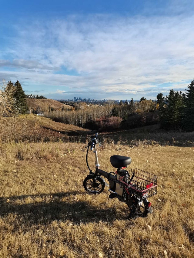 4 positions Folding Electric Bike, loaded,hydraulic