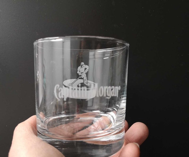 hockey logo Captain Morgan whisky Glasses - photo 2