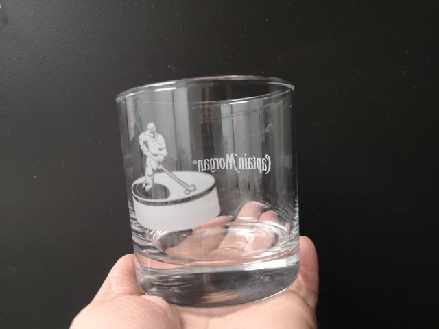 hockey logo Captain Morgan whisky Glasses - photo 3