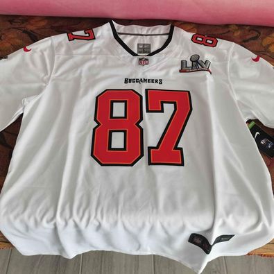 brand new GRONKNOWSKI super bowl logo L, white, nike - photo 2