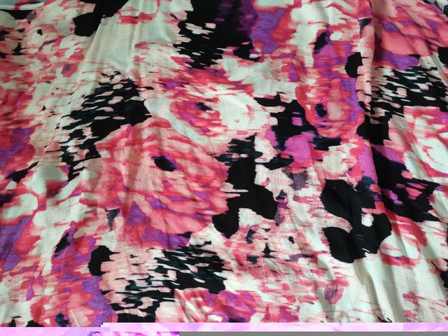 juicy couture woman pebble pink rayon floral print top - photo 3