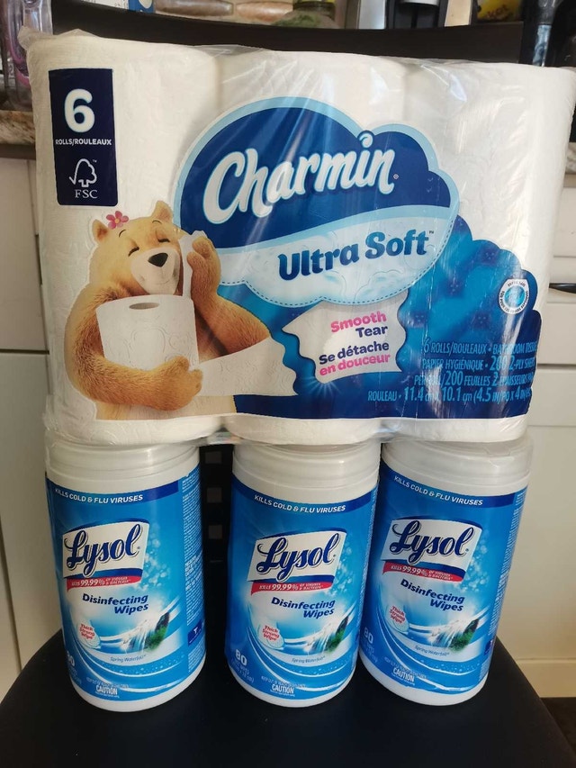 Large Jumbo Charmin Ultra Soft & 6 Lysol Wipes - New - photo 2