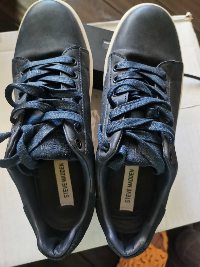 steve madden men stripper navy blue size 8