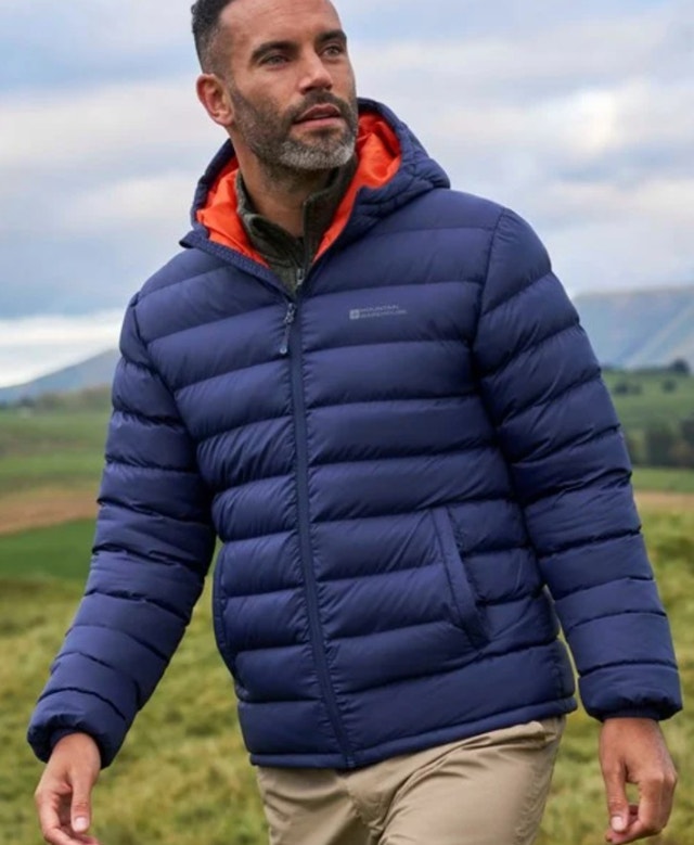 brand new men season ii insulated winter jacket navy size S