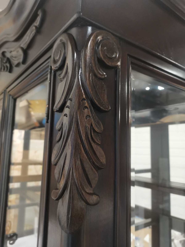 Solid Wood Buffet China Cabinet - 88"h - photo 4