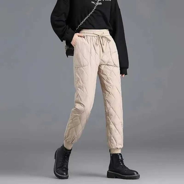 brand new winter quilted woman pants weater proof, M