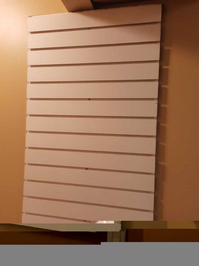 display wall pegboard with two metal hanging baskets - photo 2