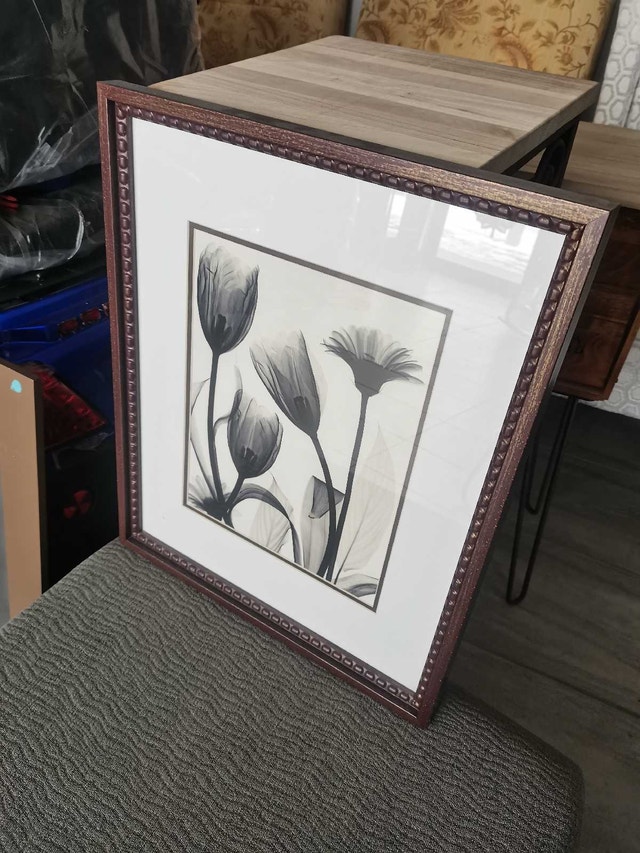 floral grey tulip lily theme, set of 2 - photo 2