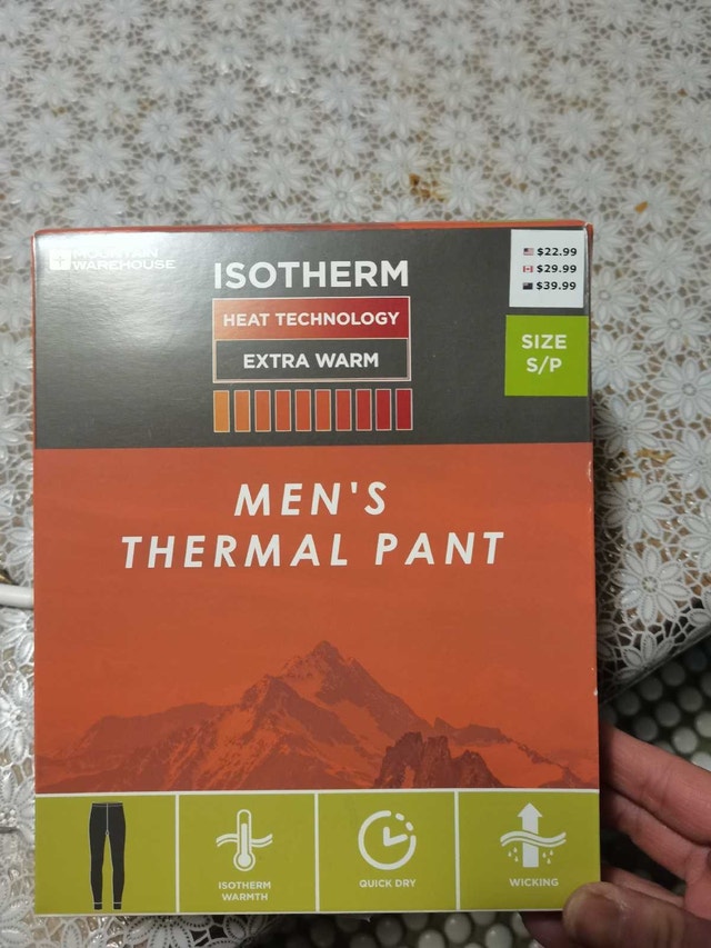 brand new men isotherm warm pants, S,BLK - photo 2