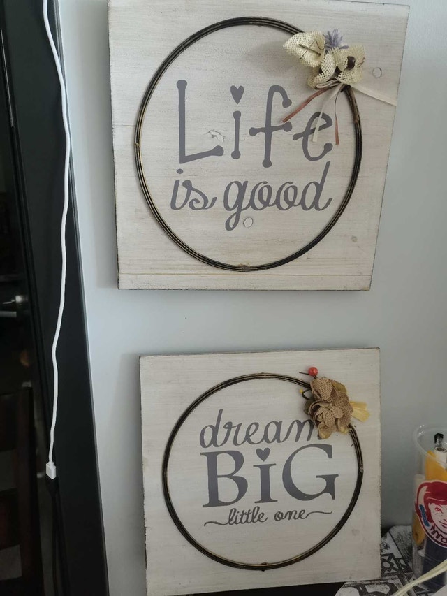 wall arts hanging 3D, two/set,12"x12"