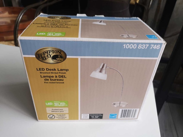 Hampton Bay LED Desk Lamp brand new