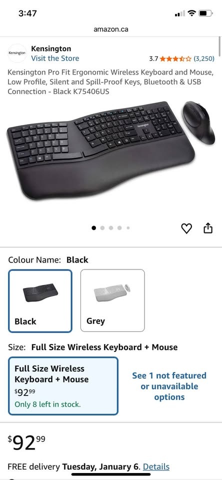 Kensington Pro Fit Keyboard and Mouse - photo 3
