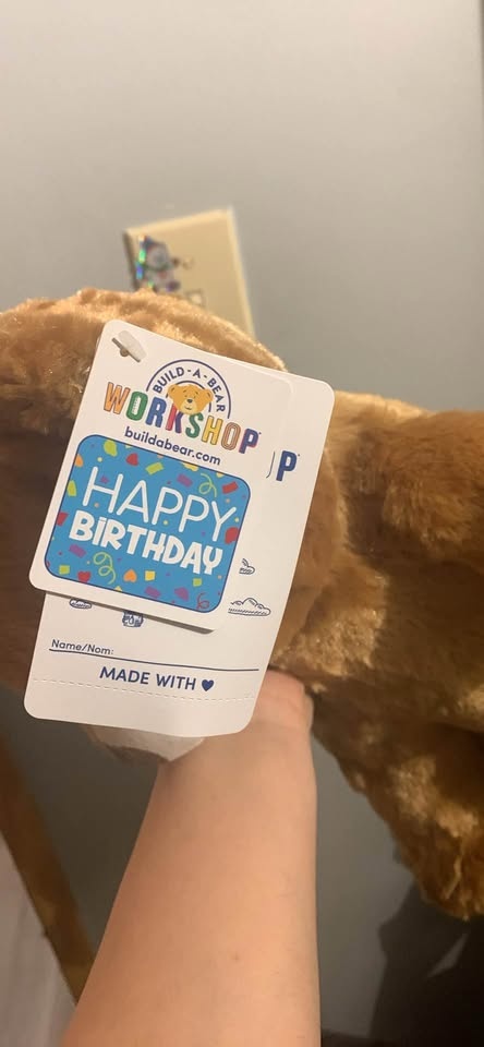 Build-A-Bear brown teddy bear with Happy Birthday feet - photo 3