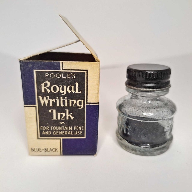 Vintage Ink Bottle, J.E. Poole Company Canada