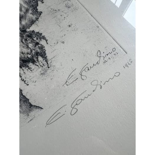 Framed Enrico Gaudino Lithograph (5/30) Artwork 1965 (Signed) - photo 5