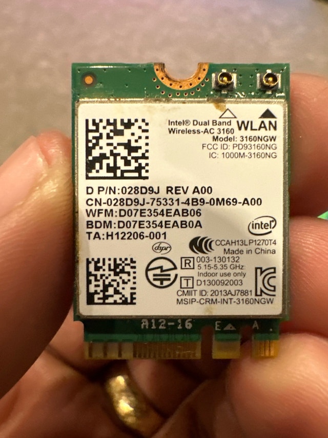 Intel Wireless-AC 3160