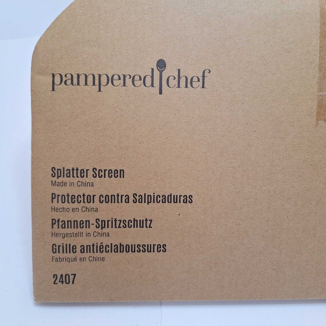 Pampered Chef Stainless Steel Splatter Screen - photo 4