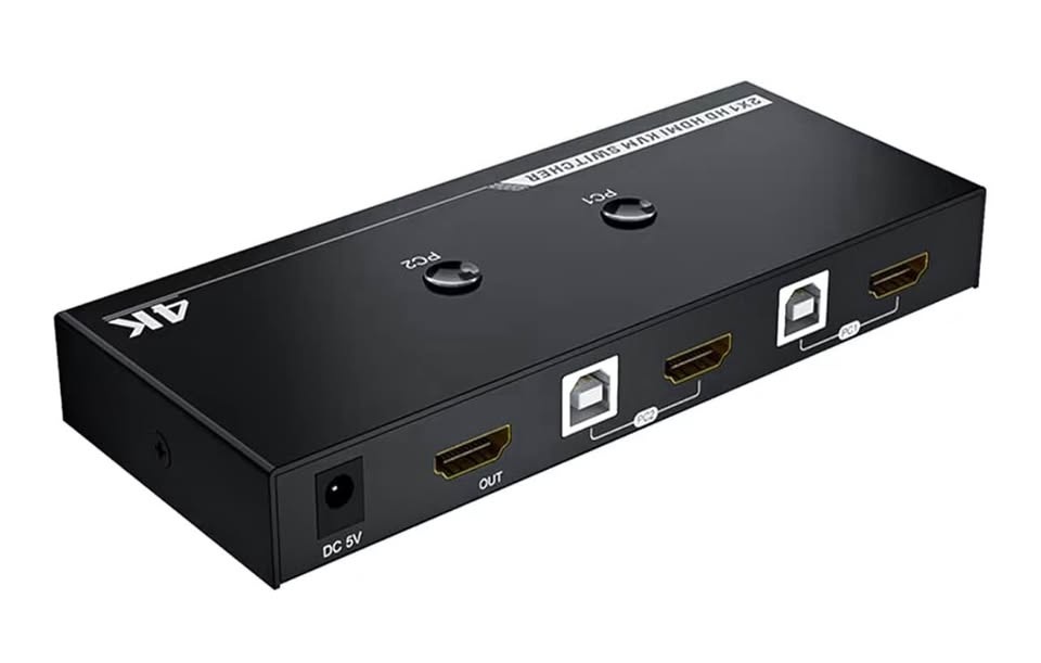 Video Switcher 4K60Hz 2 in 1 Out