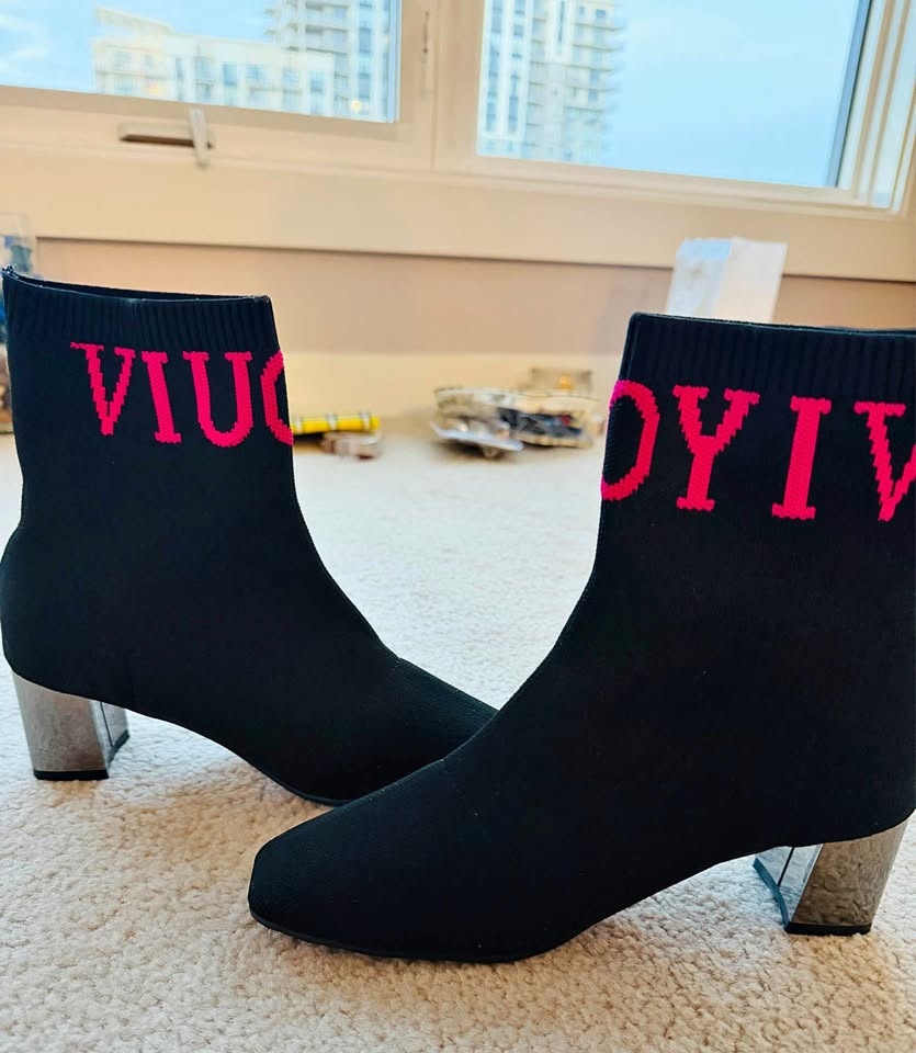 Ankle Boots- Stretchy Wool- Size 39