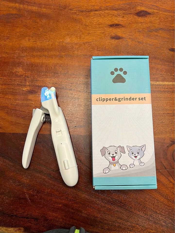 Rechargeable 2-in-1 pet nail clipper & grinder