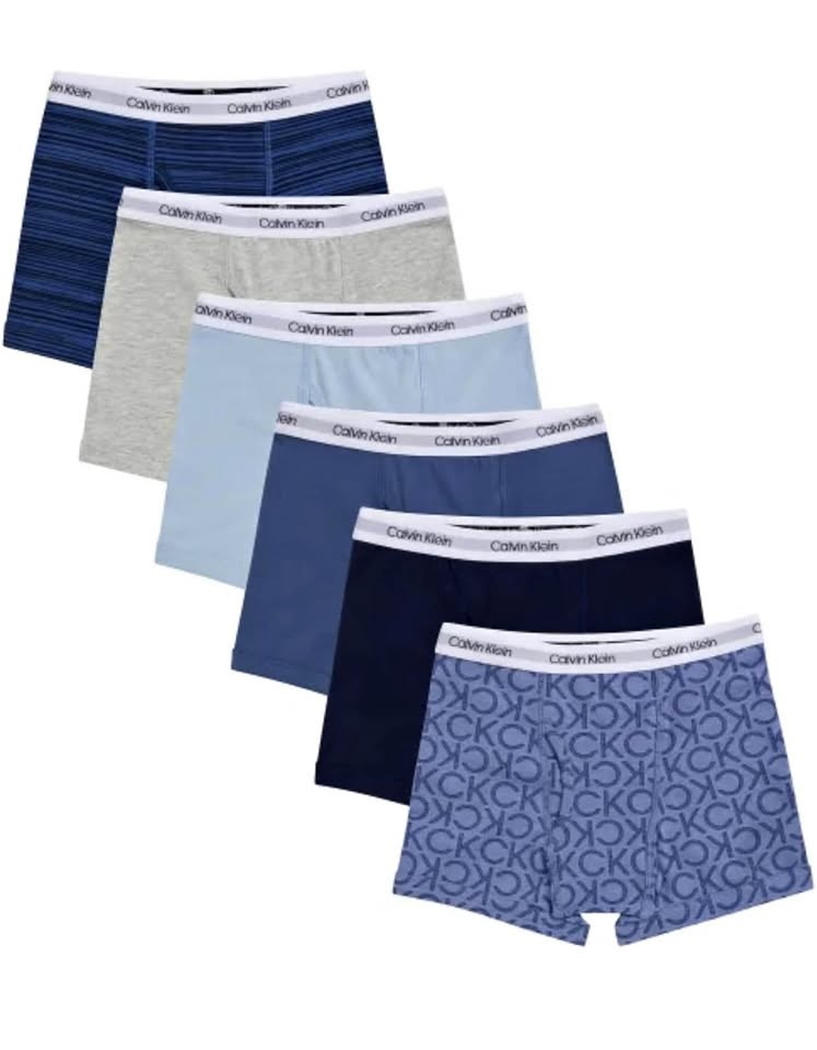 Calvin Klein Boys Boxer Briefs, 6 pack, Medium