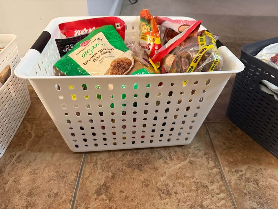 3 storage baskets with handles - photo 2