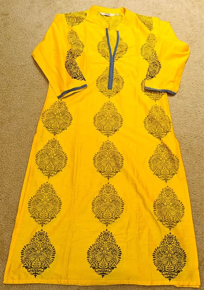 Silk Women Kurta - Large Size - New