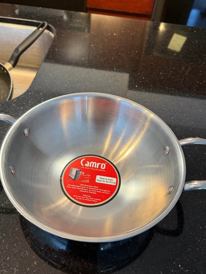 Brand New Stainless Steel Kadai/Wok & Cooking Pot