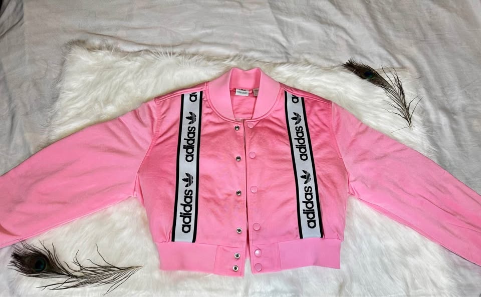 Adidas cropped bomber jacket
