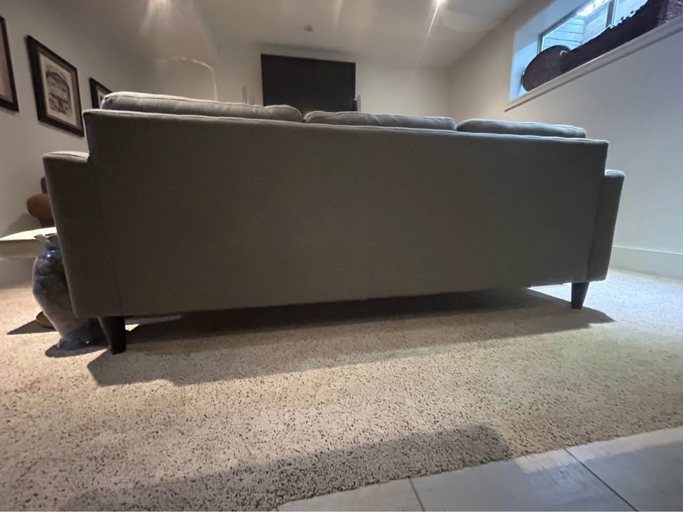 Brown 3 seater couch modern - photo 2