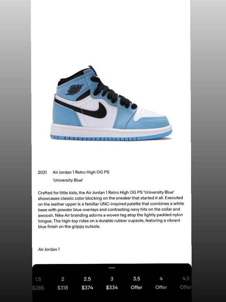 AIR JORDAN 1 RETRO HIGH OG (PS) - photo 5
