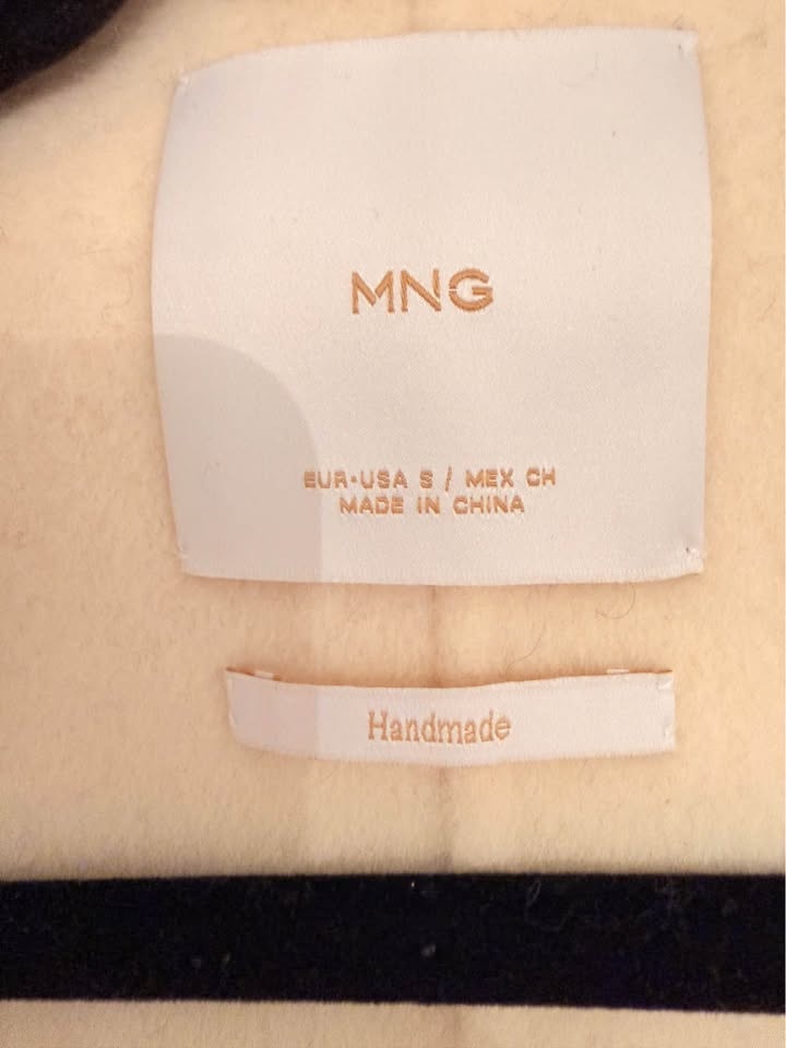Mango Ivory Wool-Blend Wrap Coat - Size S - photo 3