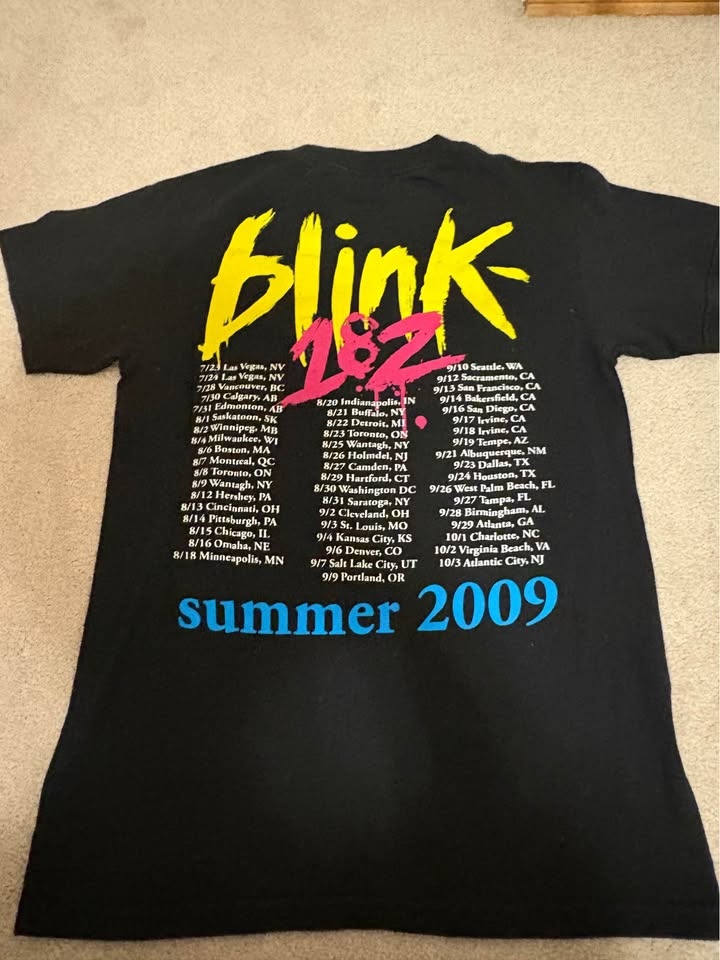 2009 Blink 182 concert tee - photo 3