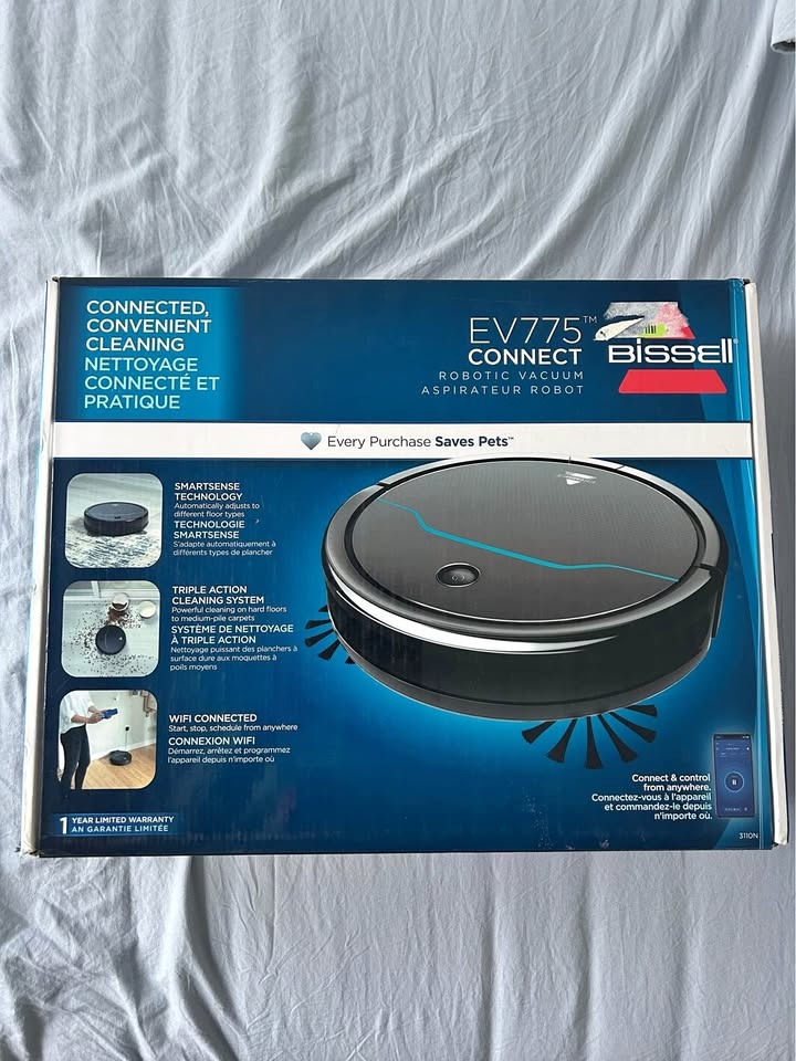 Brand New- EV775- Robotic Vaccum