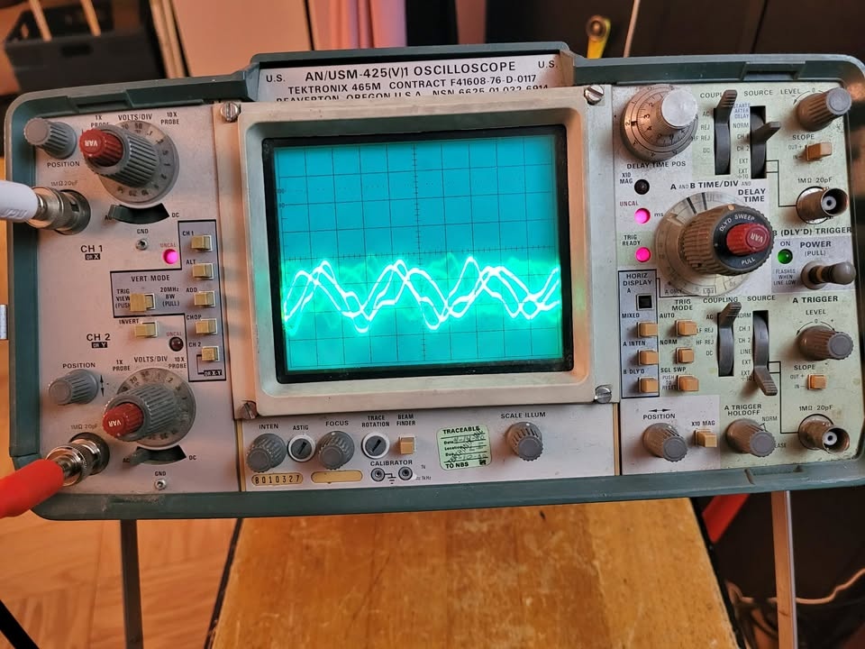Tektronix 465m oscilloscope Scope 2 ch