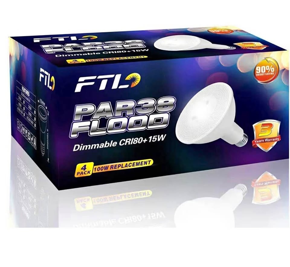 PAR38 LED Bulb 5000K Daylight Dimmable 15W Flood Light
