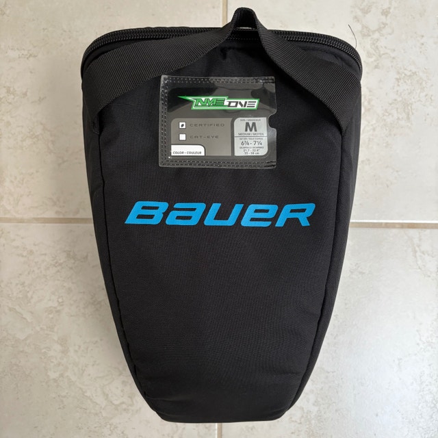 Bauer NME One padded goalie mask helmet bag storage case
