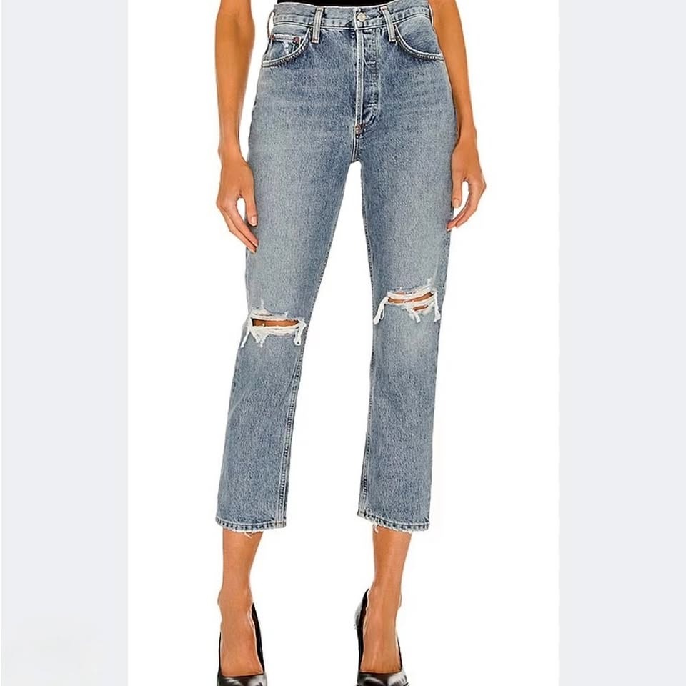 AGOLDE Riley High-Rise Cropped Jeans Size 26